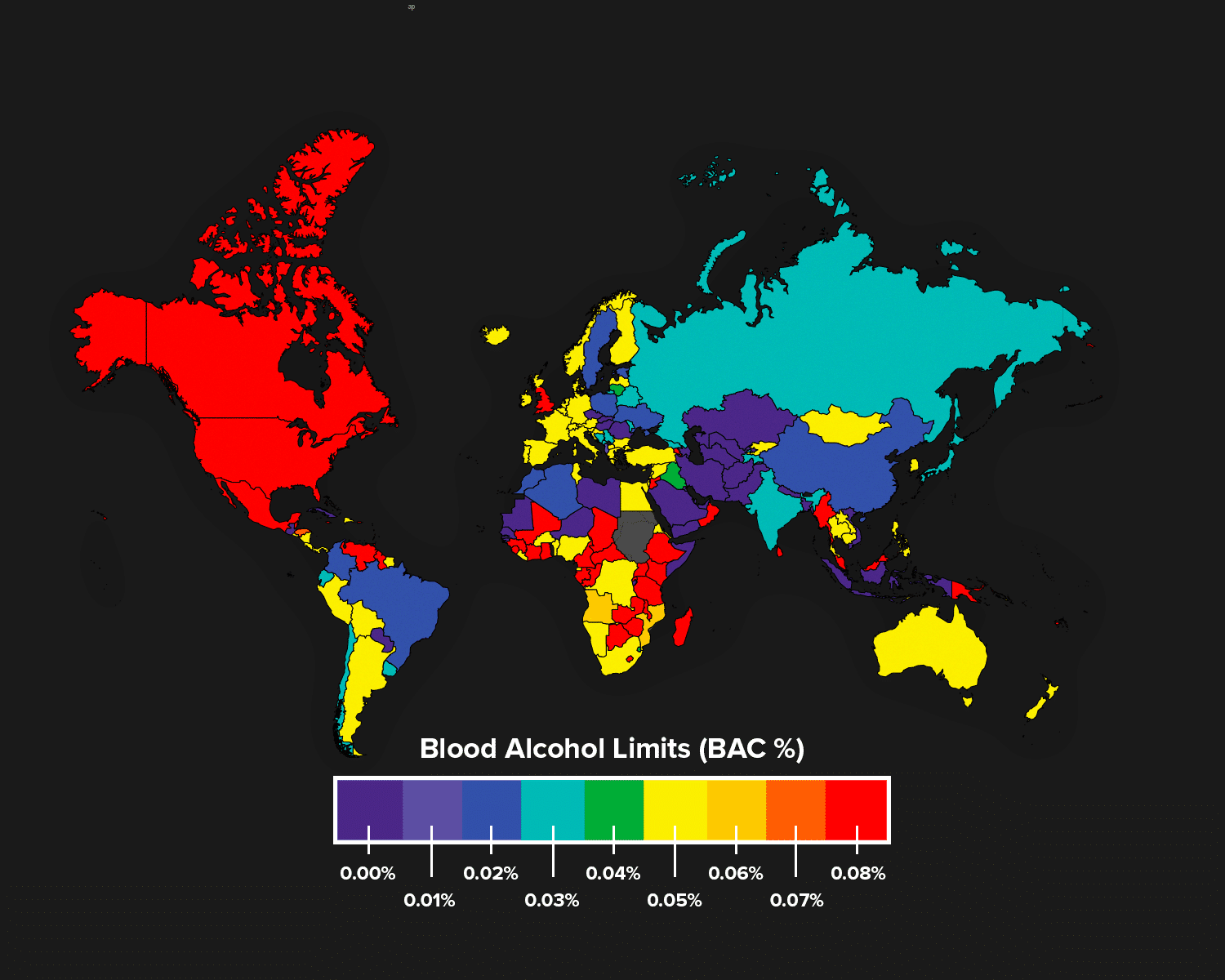 drink driving limits world